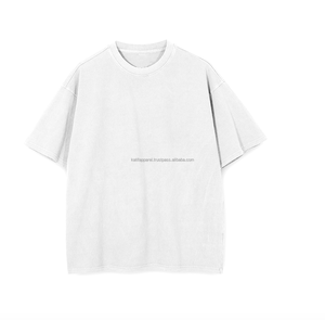 เสื้อยืดโอเวอร์ไซส์ทรงหลวม แขนสั้น ผ้าฝ้าย 100% ระบายอากาศได้ดี สำหรับฤดูร้อน น้ำหนัก 220 กรัม เหมาะสำหรับผู้ชาย สวมใส่สบายๆ - Product Image 4