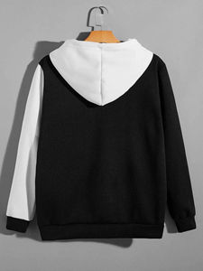 Sudadera con Capucha forrada térmica para hombre Sudadera con capucha de invierno para exteriores con forro polar - Product Image 2