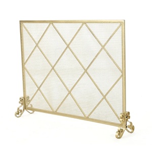 Paravientos Metálico Decorativo Regal Diamond Lattice para Chimenea con Malla Protectora y Protector de Chispas Independiente - Product Image 4