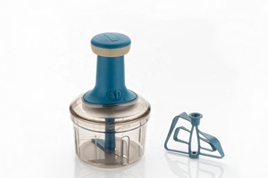 Coupe-légumes manuel en plastique, presse à main compacte, pour l'oignon, l'ail, les fruits et la cuisine au quotidien - Product Image 6