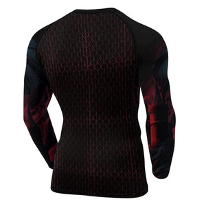 Camiseta de compresión personalizada con tu propio diseño impreso, unisex, para MMA y BJJ, de manga larga, ecológica, transpirable, de poliéster. - Product Image 6