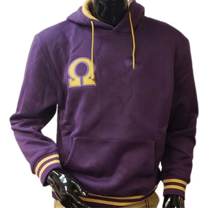 High Street Breathable Winter 100% Cotton Custom Fashion Omega |   Psi |   Sweat à capuche unisexe brodé de la sororité Phi - Product Image 2