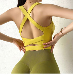 Soutien-gorge de sport élégant sans couture pour femme, idéal pour la course, l'entraînement, le yoga, confortable et rembourré, vêtements de sport actifs - Product Image 2