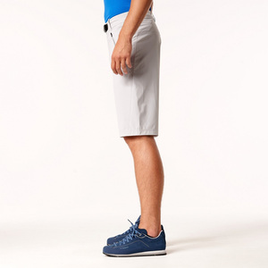 Pantalones Cortos Cargo Oxford Gris Claro para Hombre, Cintura Media, Cierre de Botones, Secado Rápido, Estilo Casual con Logotipo Frontal y Bolsillos - Product Image 6