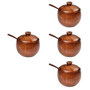 High Quality Wooden Modern Kitchenware Spices Nuts Dry Fruit Storage <b>Boxes</b> Handmade Customized <b>with</b> <b>Lid</b> 1 Layer Home <b>Decor</b> - Product Image 5