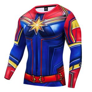 Camiseta Deportiva de Compresión con Estilo, para Entrenamiento, con Impresión Personalizada, Ropa Deportiva para Gimnasio, Suministro del Fabricante - Product Image 2