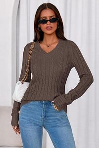Women <b>Cable</b> <b>Knit</b> Turtleneck Sweater Ribbed High Neck Long Sleeve Pullover 100% Cotton Rib <b>Knit</b> Casual Winter <b>Jumper</b> Wholesale - Product Image 3