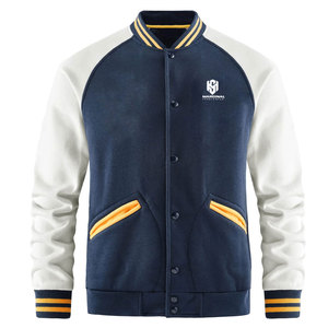 Chaqueta de invierno estilo Letterman para hombre, de nuevo diseño, la mejor calidad, color sólido, ropa de calle cálida, con logo personalizado. - Product Image 1