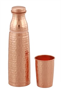 Artisan Handmade Copper Water Bottle Vase Decorative Flower Holder Pure Copper Home Table Centerpiece Gift Item - Product Image 6