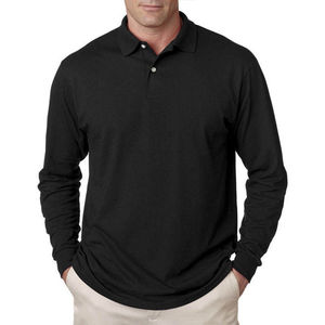 Chemise à manches longues pour homme, coupe classique, couleur unie, extensible, respirante, légère, décontractée, à porter au quotidien, col tricoté - Product Image 3
