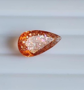 Increíbles Gemas de Confeti de Piedra Solar Natural de Calidad AAA+ Certificadas por IGI, Corte Marquesa, Rojo Anaranjado, 6x8-12x16, Gemas Sueltas para Joyería - Product Image 1