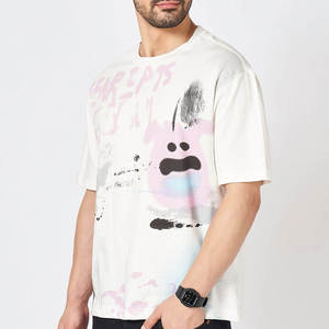 T-shirts personnalisés en gros 100 % coton, coupe classique, manches courtes, avec logo frontal, respirants et à séchage rapide, poids du tissu personnalisable - Product Image 2