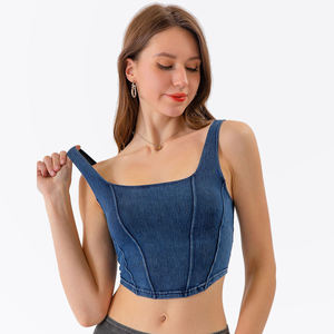 Top corto de algodón transpirable para mujer con cuello vuelto, manga corta, ajuste regular, correa al tobillo, color liso y estampado de letras, para todas las estaciones. - Product Image 4