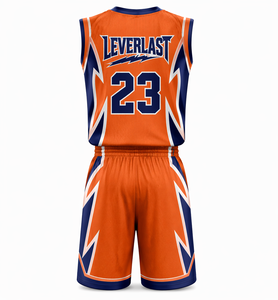 Custom Breathable Basketball Jerseys with Front Logo Sublimation Uniform Set OEM Team Sportswear Wholesale - Product Image 4