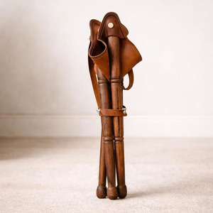 Taburete de caza plegable de cuero al por mayor, taburete de camping con trípode, proveedor OEM, logotipo personalizado, muebles de calidad de exportación en venta - Product Image 6