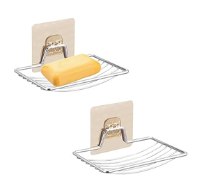 Support à Savon en Acier Inoxydable, Accessoires de Salle de Bain, Design Vertical, Support à Éponge en Acier Inoxydable pour Cuisine et Salle de Bain - Product Image 1