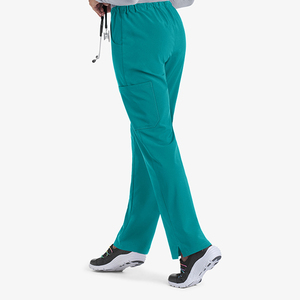 Pantalon de travail d'hôpital actif, extensible et réutilisable, style jogger pour infirmières, disponible en plusieurs couleurs, tissu doux et élastique. - Product Image 3