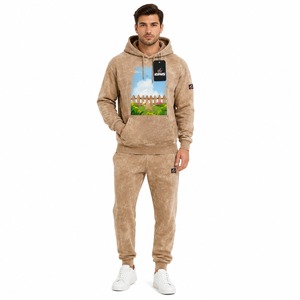 Ensemble de fitness imprimé pour homme, Survêtement imprimé pour homme, Ensemble de détente imprimé pour homme, Survêtement zippé imprimé pour homme, Sweat à capuche imprimé pour homme - Product Image 5
