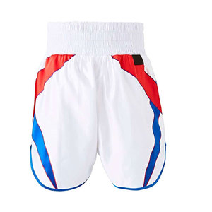 Pantalones Cortos de Muay Thai Hechos en Pakistán con Contraste de Color, Construcción Reforzada para un Rendimiento Atlético Duradero - Product Image 1