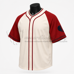 Camiseta de Béisbol Sublimada Personalizada, 100% Poliéster, Malla con Rayas, Uniforme de Equipo, OEM ODM, Secado Rápido, Transpirable, Cuello en V - Product Image 3