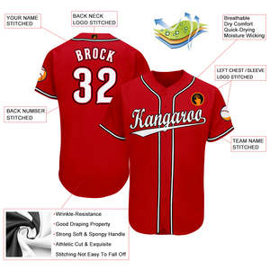 Wholesale Custom Made Baseball Uniform Softball Wear Team Streetwear Design Your Own Breathable Plus Size Baseball Jersey Cheap - Product Image 3