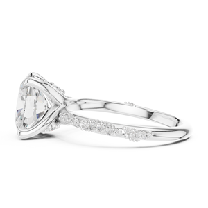 Anillo de diamante cultivado en laboratorio con corte de diseñador, oro sólido de 14K, certificado IGI, para regalo, fiesta, aniversario. - Product Image 6