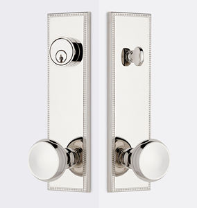 Manija de doble puerta de acero inoxidable con acabado níquel cepillado, de moda, para muebles del hogar, personalizable con puerta de paso y de privacidad - Product Image 2