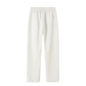Pantalon de jogging unisexe classique pour homme, coupe droite, ample, décontracté, 100% coton épais, élastique, uni et large - Product Image 4