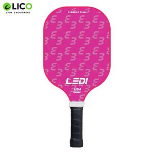 Raquette de pickleball personnalisée en fibre de verre rose 16 mm OEM 2026, silencieuse, best-seller, légère 235 g, personnalisable - Product Image 1