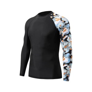 Custom <b>Mens</b> Rash Guard Long Sleeve <b>Compression</b> <b>Shirt</b> For Gym Training Running Fitness And Outdoor Sports Activities - Product Image 2