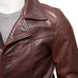 Chaqueta de Cuero para Hombre, Estilo Urbano Moderno, Impermeable y Ecológica, Cómoda y Casual, con Logotipo Frontal - Product Image 5