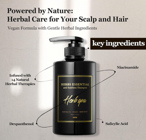 SMiB Herbal Anti Hair Loss Anti-Dandruff Volumizer <b>Shampoo</b> Niacinamide Salicylic Acid Scalp Care Vegan Sulfate Free - Product Image 2