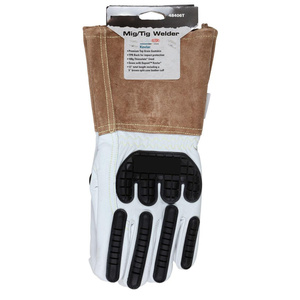 Guantes de Soldadura TIG de Cuero de Cabra y Piel de Vacuno de Primera Calidad al por Mayor, Protección de Manos para Seguridad Industrial - Product Image 3
