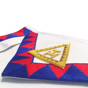 Delantales de Masonería Personalizados, Hechos a Mano, Bordados en Cuero, Ajustables, Diseño Ceremonial Distintivo, con Pin de Seguridad - Product Image 5