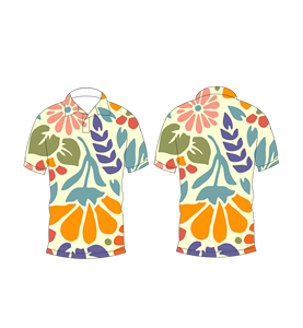 เสื้อโปโลพิมพ์ลายดอกไม้เขตร้อนสำหรับบุรุษลำลองฤดูร้อนแขนสั้นคอปกแฟชั่นเสื้อยืด - Product Image 6