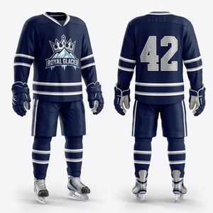 Tenues de hockey sur glace à manches longues de qualité supérieure, très résistantes, pour impression et broderie, séchage rapide, respirantes, extensibles dans quatre directions - Product Image 1