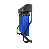 Puricom Préfiltre 3 étapes écologique 20 pouces pour l'extérieur et la maison, pour système de purification d'eau électrique pour toute la maison 45LPM