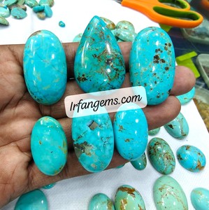 Turquesa de Arizona 100% Natural de Alta Calidad, Cabujón, Precio al por Mayor, Lote de Piedras para Joyería Hechas a Mano - Product Image 3