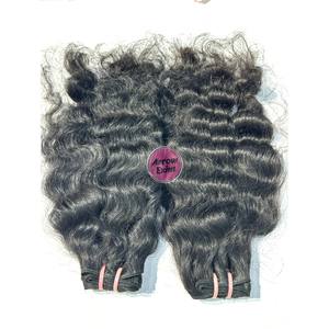 Arrow Exim Mèches de cheveux humains vierges non traités Remy naturellement bouclés indiens, provenant d'un seul donneur, double trame machine, 100g - Product Image 3