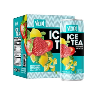 Boissons gazeuses 250 ml, thé glacé, limonade à la fraise, jus, fabricant de boissons OEM ODM, marque privée - Product Image 1