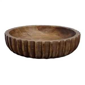 Ensemble de saladiers en bois naturel écologique avec cuillères de service, design moderne pour les mariages et les fêtes - Product Image 2