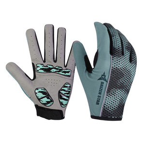 Gants de course Daizen Star à doigts entiers, en nylon PU respirant, antidérapants, avec fermeture auto-agrippante, unisexes, pour le cyclisme en plein air, le motocross - Product Image 4