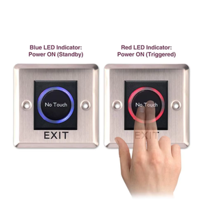 タッチスイッチ 86 パネル自動入退室ボタン 長方形 NO タッチアクセスコントロール リモートコントロール ノータッチ終了ボタン - Product Image 2