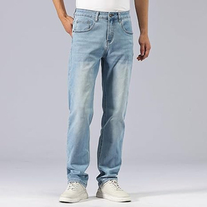 Jens Men Premium Custom Hand Painted Slim Fit Cotton Straight Mid Denim High Street Fashion <b>Jean</b> Pants Distressed Wash <b>Waist</b> - Product Image 4