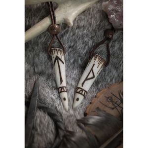 Collar de Hueso Tribal Bohemio, Joyería Étnica Tallada a Mano, Regalo Hecho a Mano para Hombres y Mujeres - Product Image 3