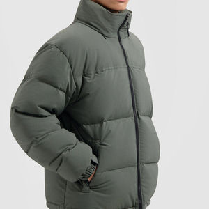 Custom Puffer Jacket <b>Bubble</b> <b>Coat</b> Thick Down Nylon Polyester Material Padded Winter Custom Puffer Jacket for Men's Customized - Product Image 3