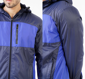 Ensemble de survêtement coupe-vent de performance pour hommes, 2 pièces, veste et pantalon en nylon avec fermeture éclair, vêtements de sport par sublimation, vente en gros - Product Image 6