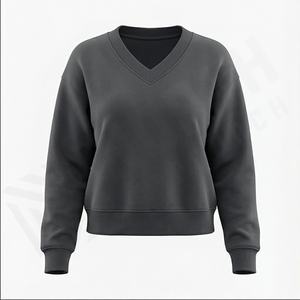 Precio de fábrica Logotipo personalizado Algodón Grueso Recortado Sudadera con capucha Tamaño con estampado en relieve Sudadera con capucha de gran tamaño Diseño Algodón al por mayor - Product Image 2