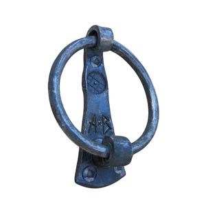 Battant de porte en fer forgé à la main, style antique, revêtement noir, pour quincaillerie de porte, usage commercial, pour portes intérieures - Product Image 2