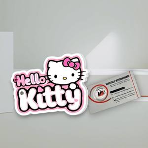 Plaques à cils personnalisées professionnelles Hello Kitty avec logo, étiquette privée, pour extensions de cils, en acrylique durable et écologique, en forme de cœur - Product Image 4